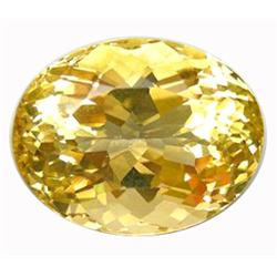16.09ct Excellent Oval Canary Yellow Brazil Citrine (GEM-11914)