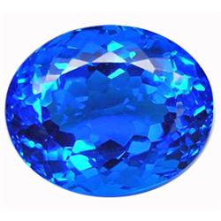 17.58ct Superb Oval Cornflower Blue Brazil Quartz (GEM-11918)