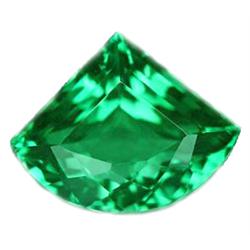 13.4ct Wonderful AAA Green Fan Shape Amethyst Brazil (GEM-10382)