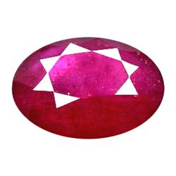1.30ct Natural Red Ruby Oval Gemstone (GEM-11648)