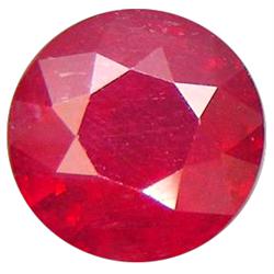 1.38ct Breathtaking Round Blood Red Natural Ruby (GEM-11969)