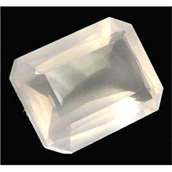  18.17ct Octagon Cut Top AAA White Pink Quartz VVS (GEM-11862)