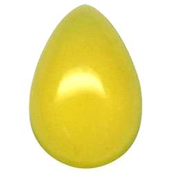 4.07ct Phenomenal Pear CabochonYellow Fire Opal (GEM-11729)