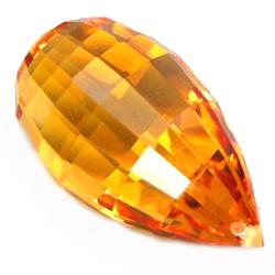 16.20ct Beautiful Briolette Drill Golden Yellow Citrine (GEM-11778)