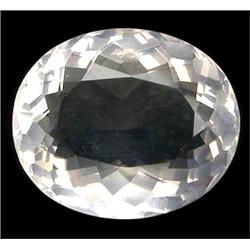  11.52ct Oval Cut Top AAA White Pink Quartz VVS (GEM-11103)
