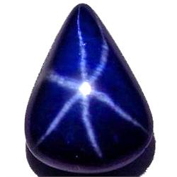 2.26ct Lovely Pear Cabochon Blue 6 Rays Star Sapphire (GEM-11866)