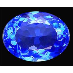 15.67ct Oval Cut Top AAA Mystic Blue Quartz (GEM-12007)