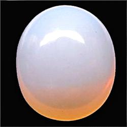 11.21ct PleaSIng Oval CabochonWhite Opal (GEM-11823)