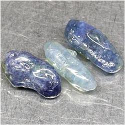 11.91ct 3 Pieces Good Rough Natural Blue Sapphire (GEM-11679)