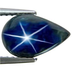 3.64ct  Diffusion Sapphire Pear Cabochon Amazing Star  (GEM-11883)
