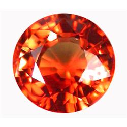 1.17ct  Superb Orange Sapphire Round AAA  VVS (GEM-13373)