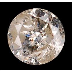 0.08ct  Round Cut Unheated White Diamond (GEM-14366)