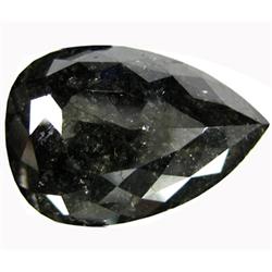 4.1ct Excellent Rose Cut Natural Black Diamond  (GEM-14470B)