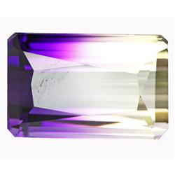 24.85ct Majestic Top Bi Color Emerald Cut Ametrine (GEM-14648)