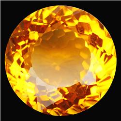 31.32ct Beautiful AAA Madeira Round Citrine (GEM-14695)