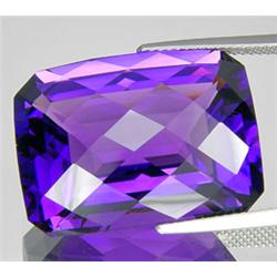 28.60ct Sweetly Purple Amethyst Emerald Checker Cut (GEM-14936)