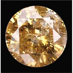 0.09ct  Round Cut Unheated Yellow Diamond (GEM-15113)