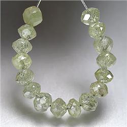 1.55ct Natural White Diamond Cut Beads (GEM-15295)