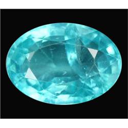 1.00ct  Sparkling Oval Natural Sea Blue Apatite (GEM-15465)
