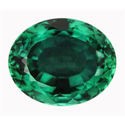 21.65ct Premium Oval Cut Deep Green Quartz Brazil Rare (GEM-15527)