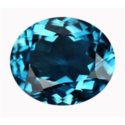 11.90ct  First Class AAA London Blue Oval Cut Topaz (GEM-15535)