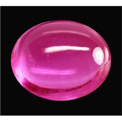 17.55ct First Class Oval Cab Top Hot Pink Topaz Brazil (GEM-15539)