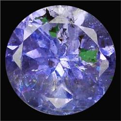 0.69ct Round Cut Top AAA Blue Natural Tanzanite (GEM-15561)