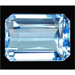15.25ct  Exceptional Emerald Cut Sky Blue Quartz Gemstone (GEM-15587)