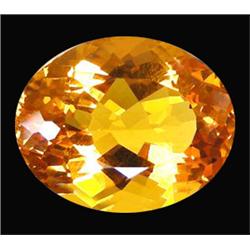 15.20ct  Exquisite Oval Golden Yellow Citrine (GEM-15588)