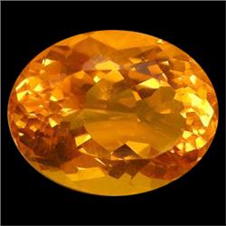 16.81ct  Magnificent Oval Golden Yellow Citrine Brazil (GEM-15623)