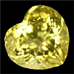 22.50ct  Heart Cut AAA Yellow Citrine (GEM-15664)