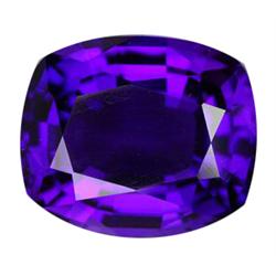 19.70ct  Top Purple Cushion Cut Amethyst (GEM-15666)