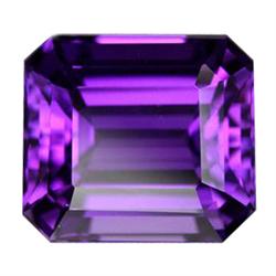 25.60ct  Top Purple Emerald Cut Amethyst (GEM-15683)