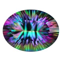 23.85ct Premium AAA Multi Color Oval Cut Mystic Topaz (GEM-15684)