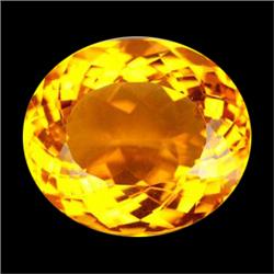 32.40ct  Dazzling AAA Golden Yellow Oval Cut Citrine (GEM-15694)