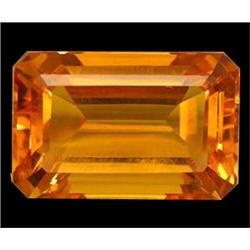 23.40ct  Superb Emerald Cut Golden Yellow Brazil Citrine (GEM-15706)