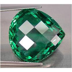 24.30ct Pear Shape Intense Emerald Green Amethyst Rare (GEM-15709)