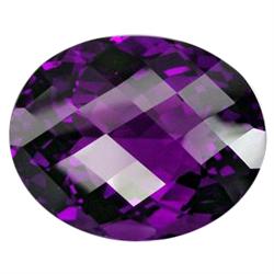 44.80ct  Captivating Oval Checkerboard Purple Amethyst (GEM-15754)