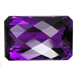 67.70ct Extreme Octagon Checkerboard Purple Amethyst (GEM-15764)