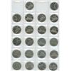 Image 3 : Uni-save coin holder w/ 56 5 cent coins 1950-1990 w/ new 5 cent unopened coin holder
