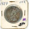 Image 2 : 1929 silver 50 cents
