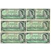 Image 1 : 7 CDN 1867-1967 $1 BILLS UNC
