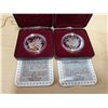 Image 1 : 1990 + 1994 SILVER $1 COINS
