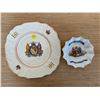 Image 1 : Queen Elizabeth Coronation plate and candy dish