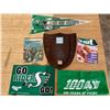 Image 1 : Rider Bundle including Steak Board from 1971 and 1989 Grey Cup pennant