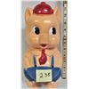 Image 1 : Vintage "Reliable" Hard Plastic Porky Pig Coin Bank/stopper