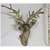 Image 2 : 18" Brass Decorative Deer Head Wall Decoration