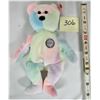 Image 1 : 1999 Ty Plush Beanie Baby Bear "Birthday Bear" - All Tags Mint