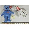 Image 1 : Rare 2001 TY Plush Beanie Baby Bear "America" & Dog Rescue - All Tags Mint