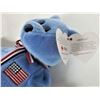 Image 3 : Rare 2001 TY Plush Beanie Baby Bear "America" & Dog Rescue - All Tags Mint